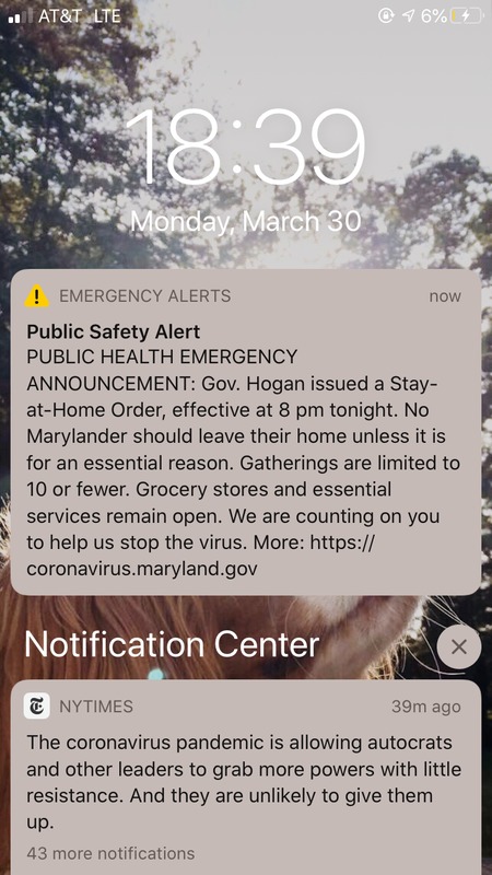 A screenshot of a public safety announcement. 