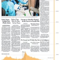 The front page of the New York Times.