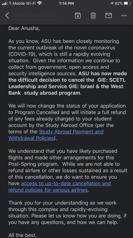 A screenshot of an email.