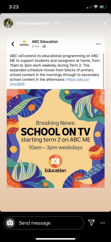 A screenshot of a story on Instagram.