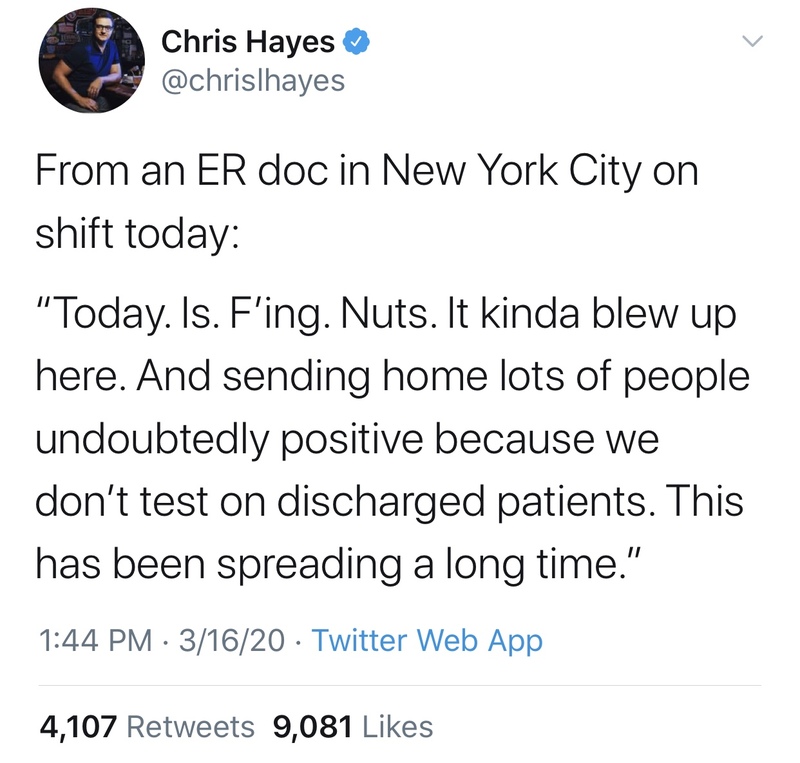 A screenshot of a tweet from Twitter.