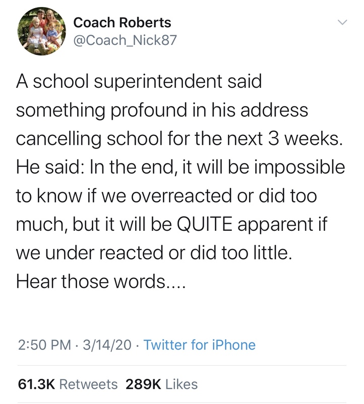 A screenshot of a tweet from Twitter.