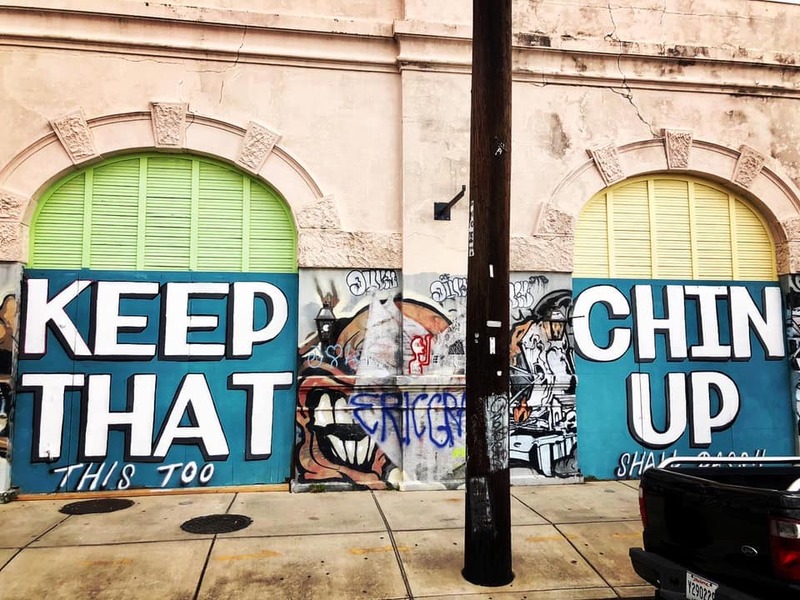 Street art on the side of a building.