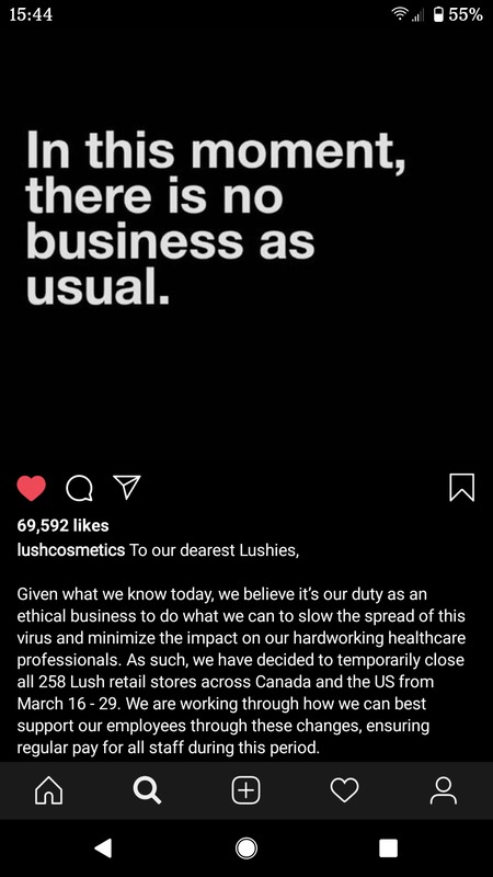 A screenshot from Instagram.