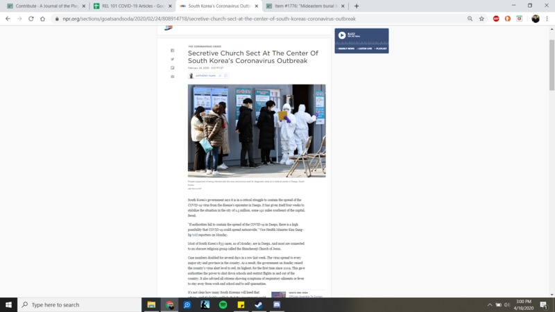 An article from npr.org.