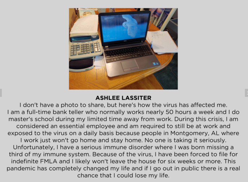 Photo of a work from home setup.