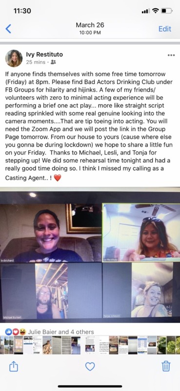 A screenshot of a Facebook post by Ivy Restituto.