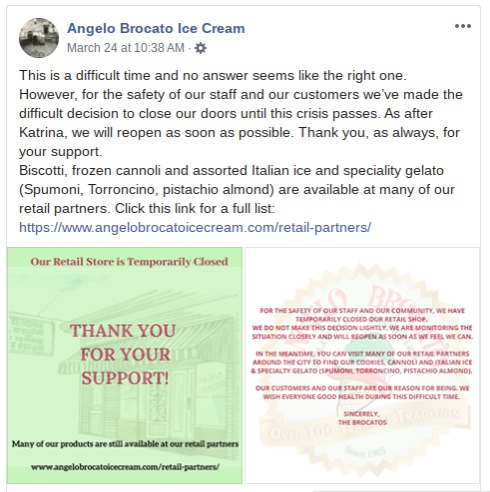 A screenshot of a Facebook post.