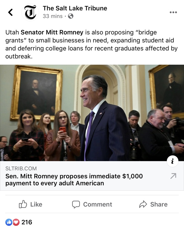 A screenshot of an article posted to Facebook.