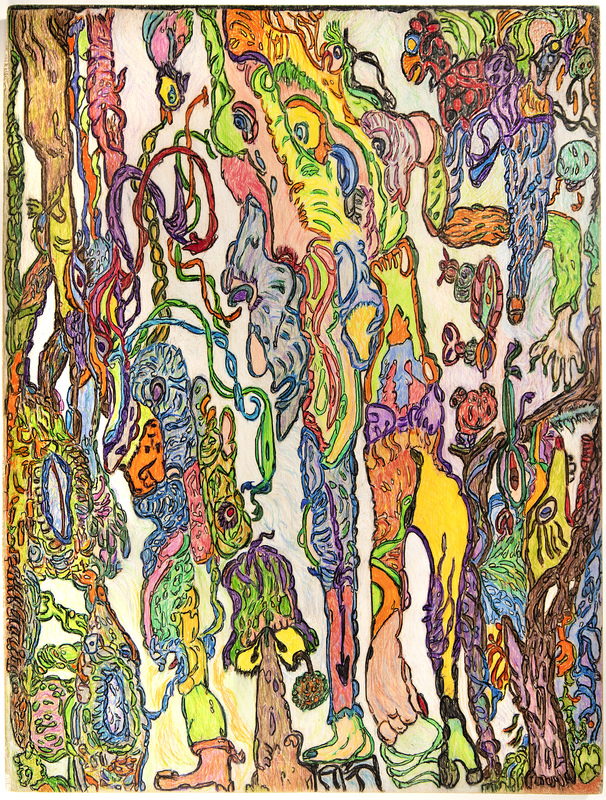 A colorful piece of artwork.