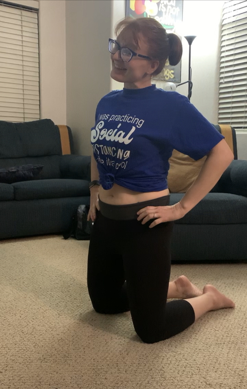 Photo of a woman exercising.