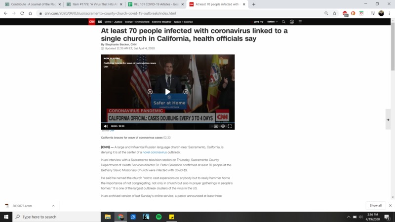 An article from cnn.com.