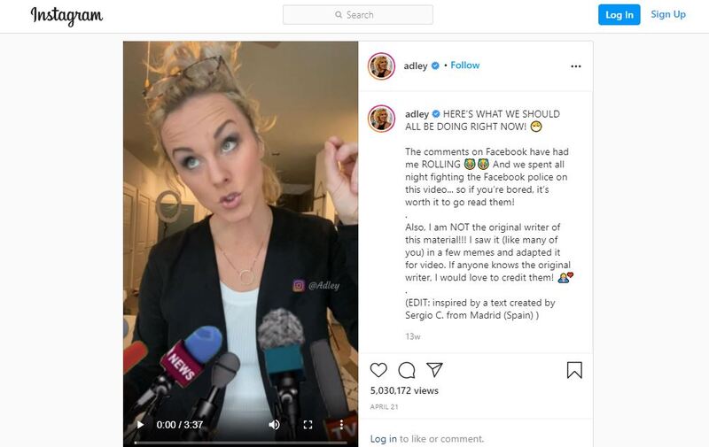 Screenshot of a social media post.