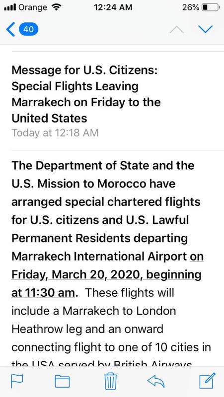 Announcement on a phone.