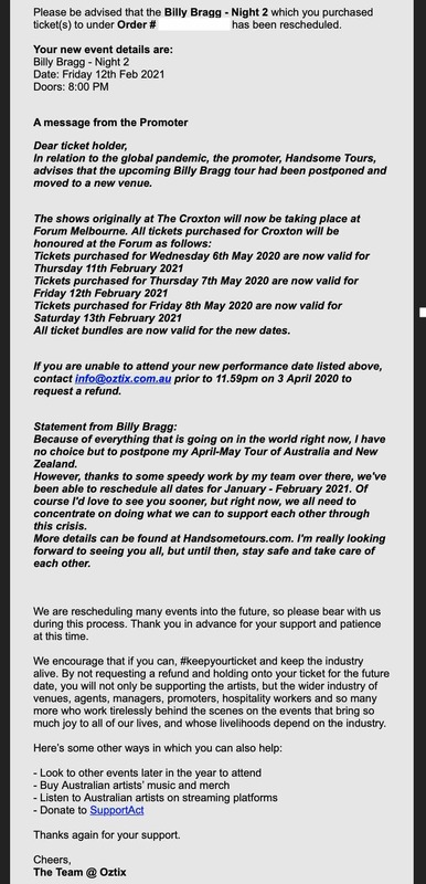 A screenshot of an email.