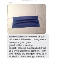 A screenshot of a text message.