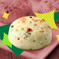 This is a picture of a freshly made egg bite.