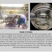 Two photos of a building worksite.