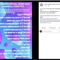 Social media post from Cactus Shadows High School.