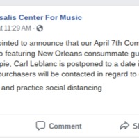 A screenshot of a post on Facebook.