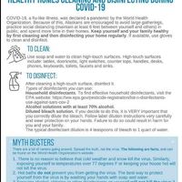 Cleaning and disinfecting flyer.