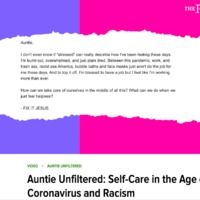 Screenshot of a post asking for advice on self-care during a pandemic.