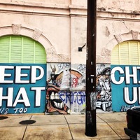 Street art on the side of a building.