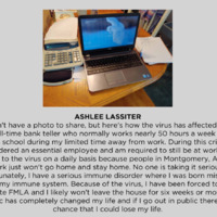 Photo of a work from home setup.