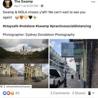 A screenshot of a Facebook post made by The Swamp.