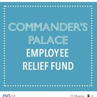 A screenshot of a Facebook post made by Commander's Palace.