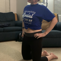 Photo of a woman exercising.