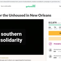 GoFundMe page for the Unhoused in New Orleans.
