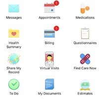A screenshot of a Patient Portal.