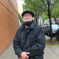 A man with a mask on.