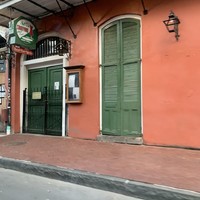 A closed down building.