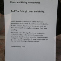 A sign about a store closing.